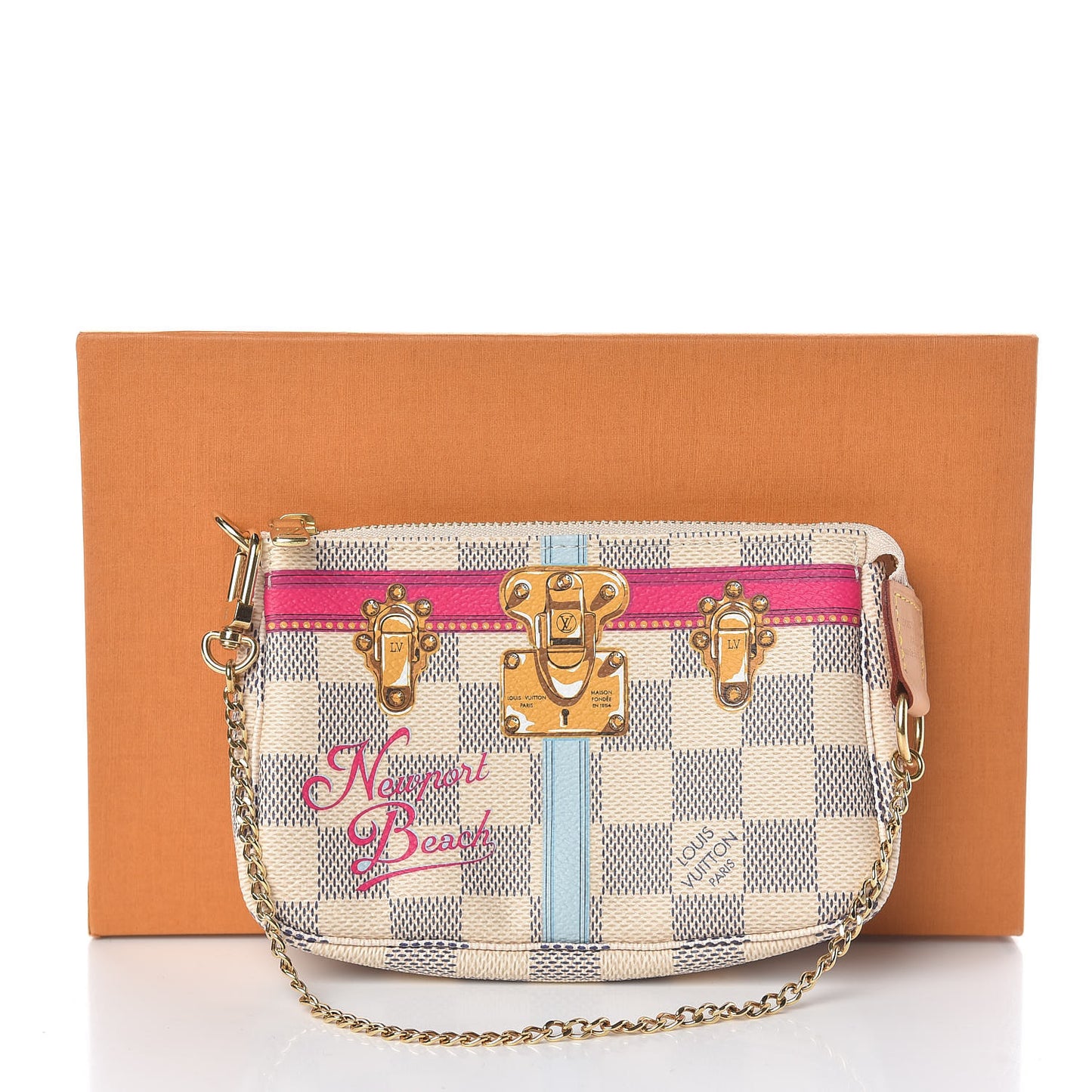 Damier Azur Summer Trunks Newport Beach Mini Pochette Accessories