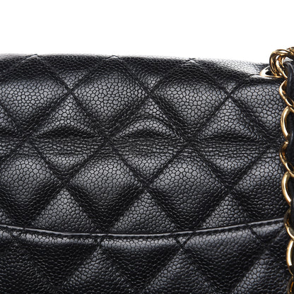 Chanel Caviar Quilted Jumbo Single Flap Black 18 of 18