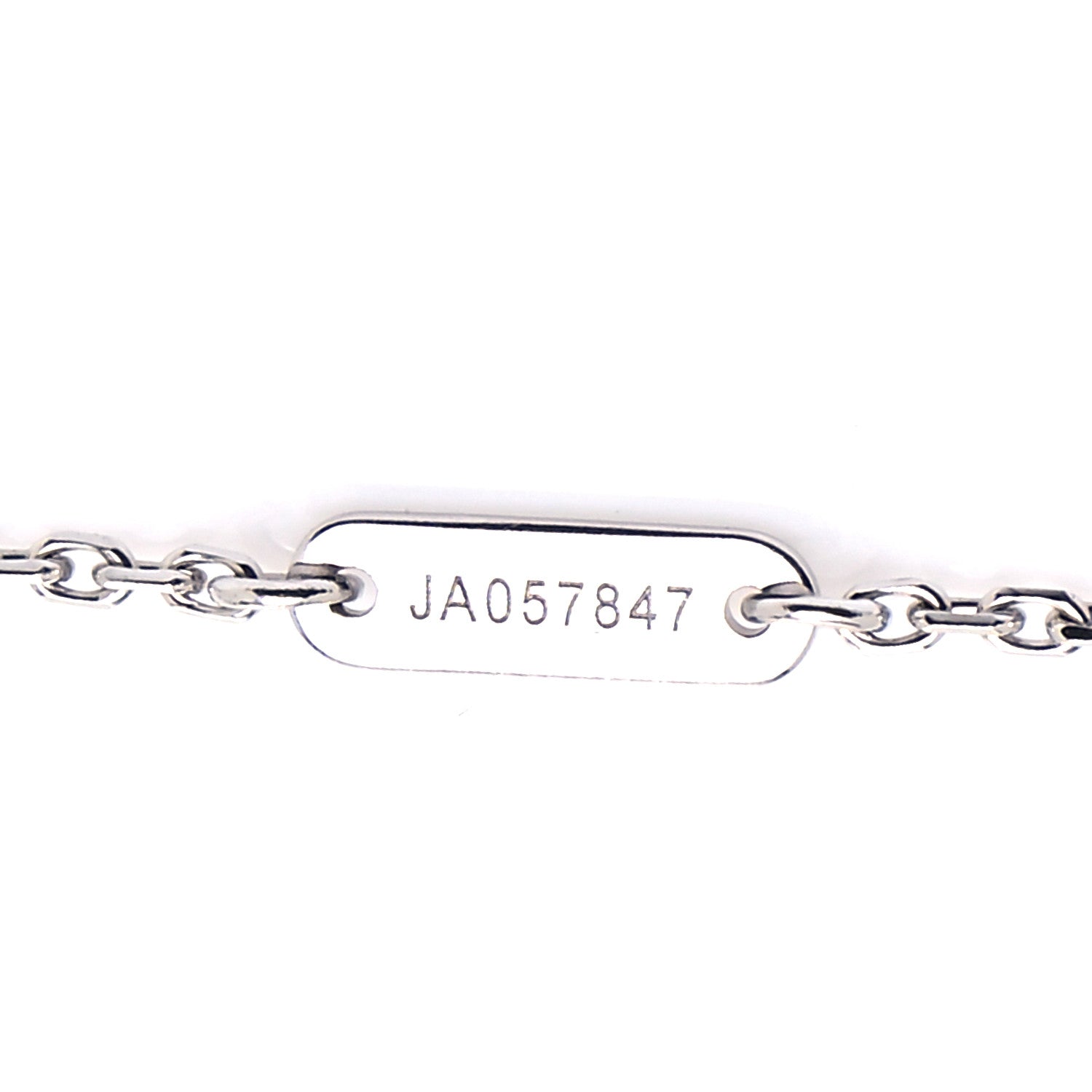 Van Cleef & Arpels 18K White Gold Diamond Sweet Alhambra Pendant Necklace 4 of 7