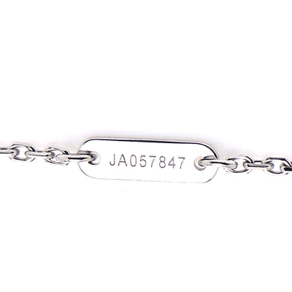 Van Cleef & Arpels 18K White Gold Diamond Sweet Alhambra Pendant Necklace 4 of 7