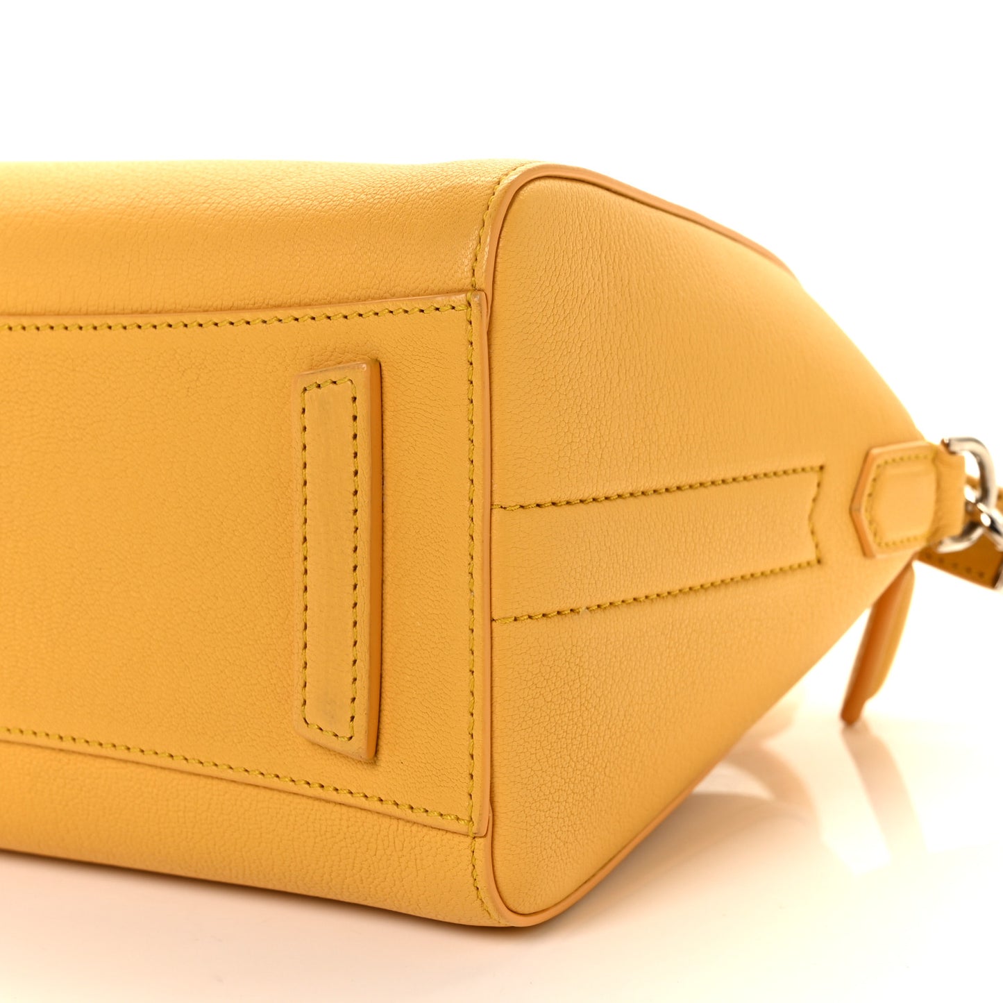 Sugar Goatskin Mini Antigona Dark Yellow