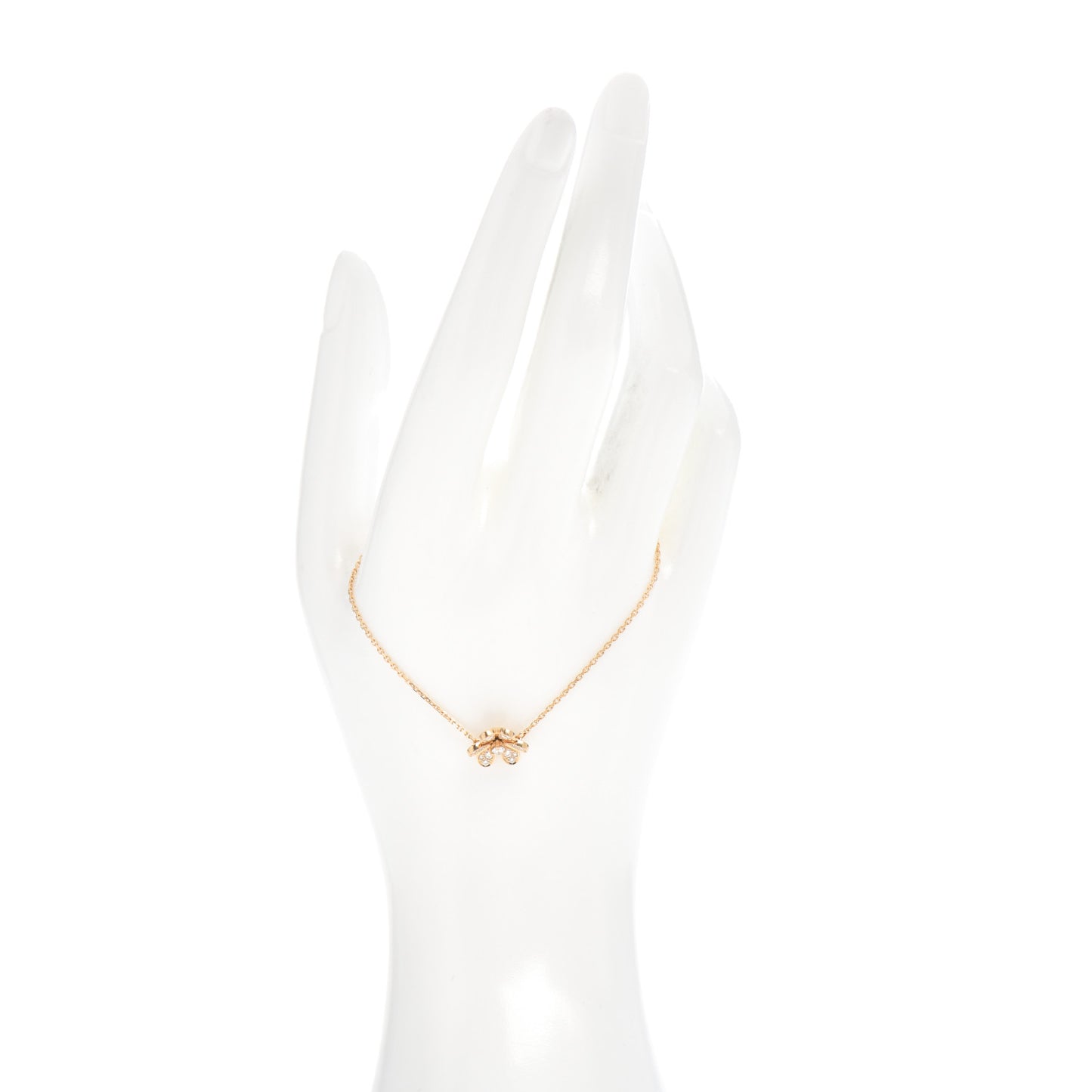 18K Yellow Gold Diamond Mini Frivole Pave Bracelet