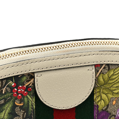 Gucci GG Supreme Monogram Flora Web GG Small Ophidia Dome Shoulder Bag White 15 of 16