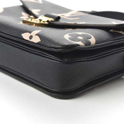Louis Vuitton Empreinte Monogram Giant Pochette Metis Black Beige 7 of 9