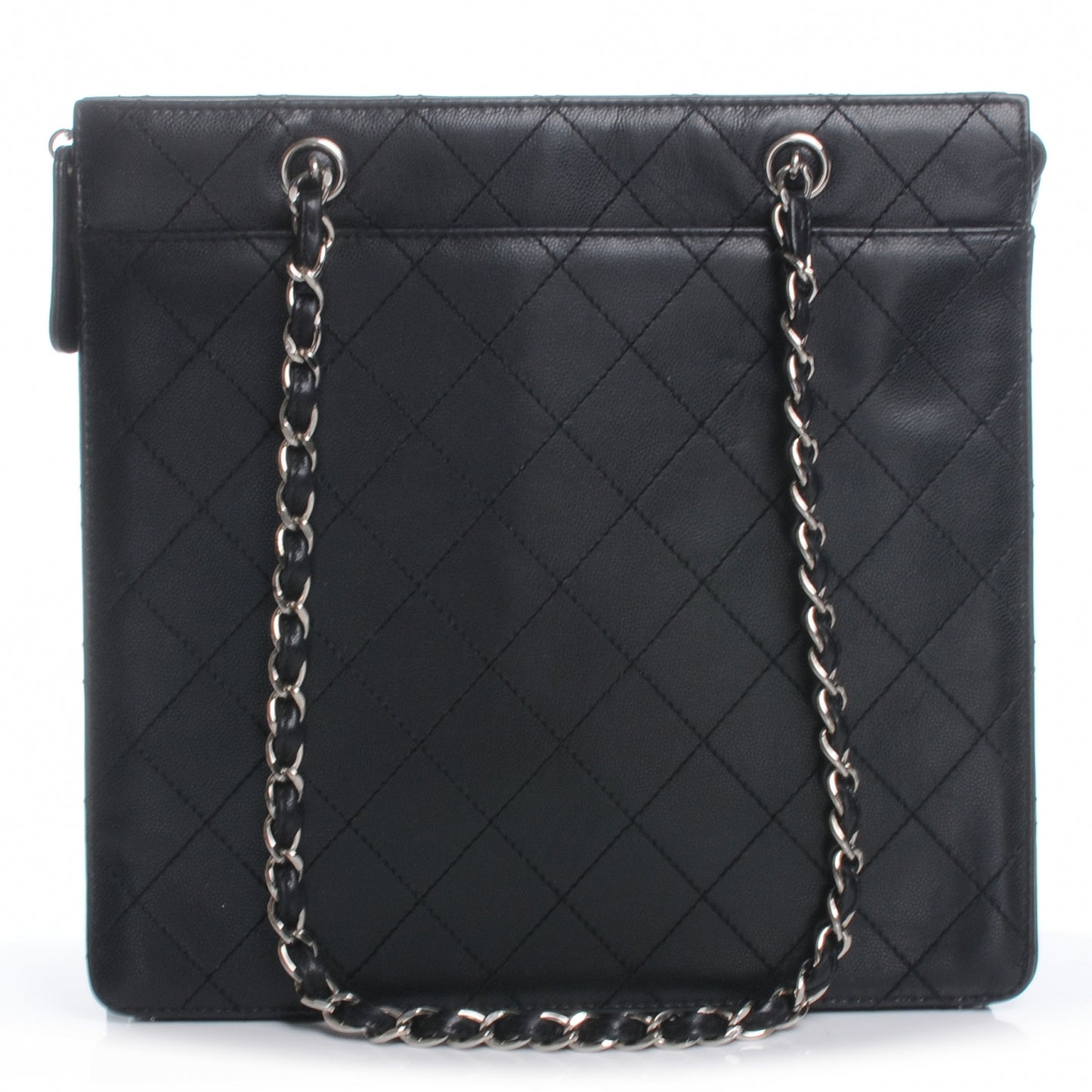 Caviar Quilted Shoulder Bag Black