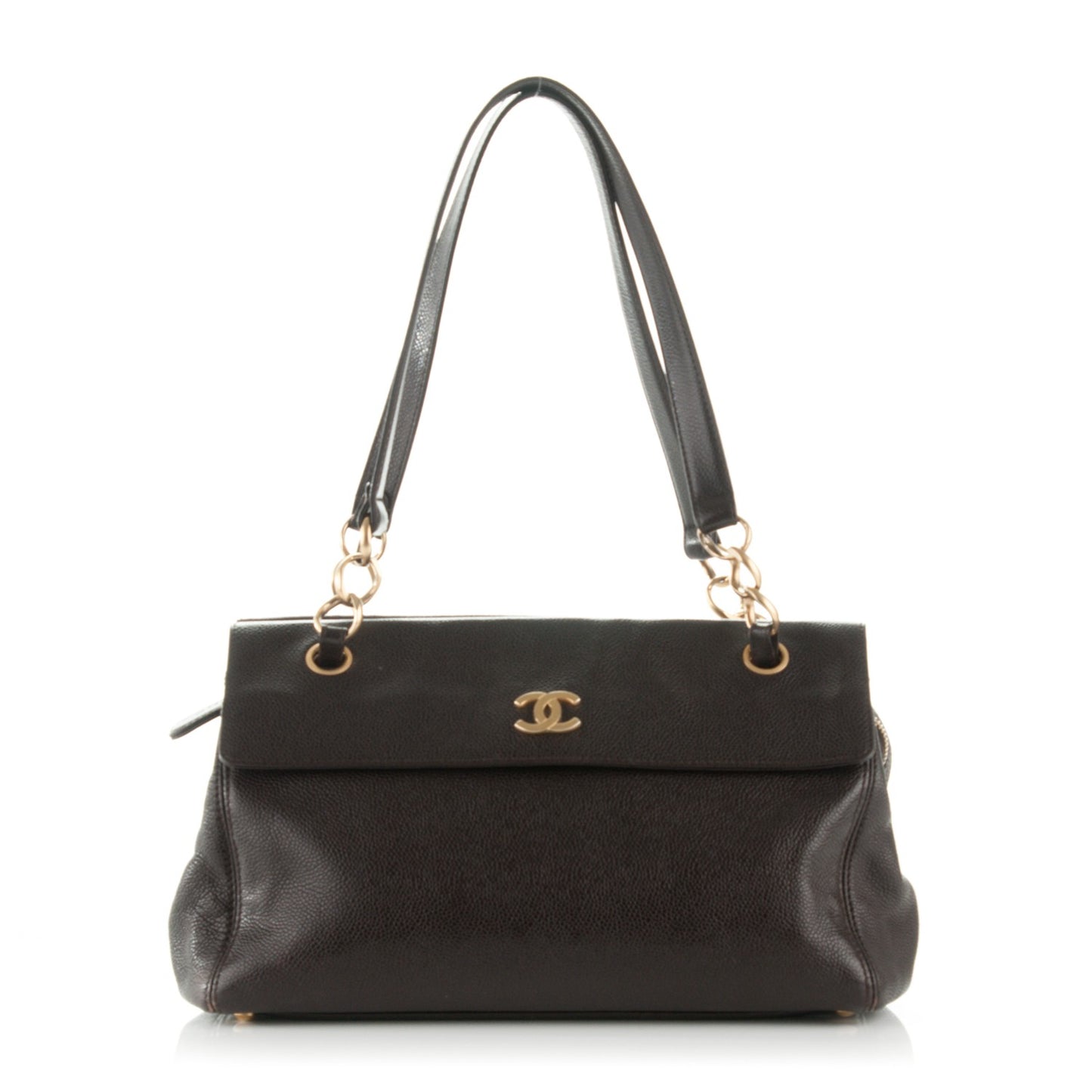 Caviar Shoulder Bag Brown