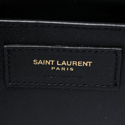 Saint Laurent Suede Monogram All Over Camera Bag Burgundy 6 of 13
