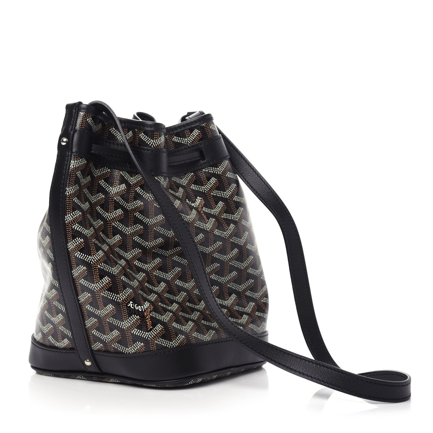 Goyard Goyardine Petit Flot Bucket Bag PM Black 3 of 8