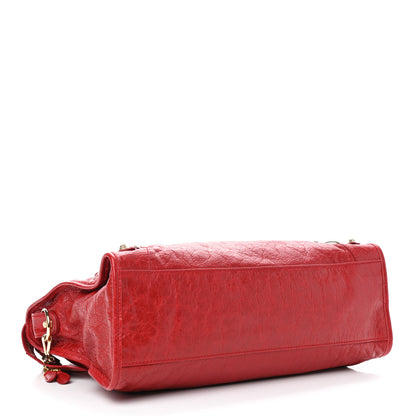 Balenciaga Agneau Giant 12 Gold Hardware City Rouge Lipstick 4 of 9