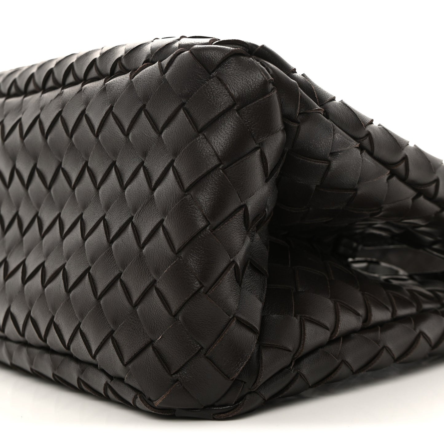 Nappa Intrecciato Small Campana Shoulder Bag Fondant