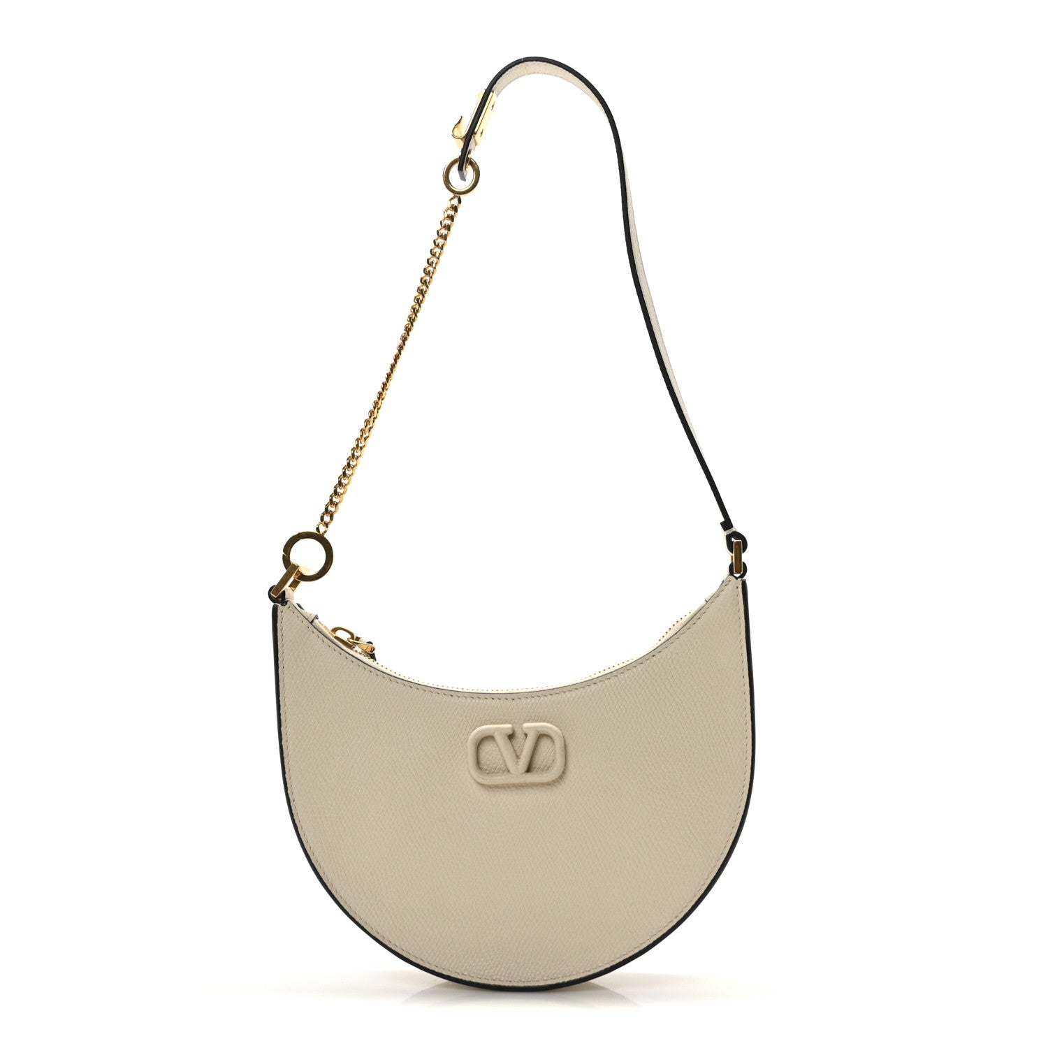 Valentino Garavani Calfskin Mini Vlogo Hobo Bag White 1 of 10