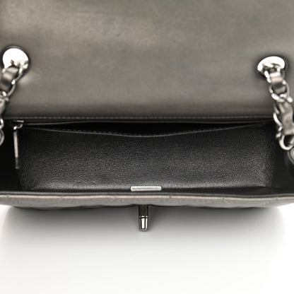 Chanel Metallic Calfskin Quilted Mini Rectangular Flap Ruthenium 5 of 10