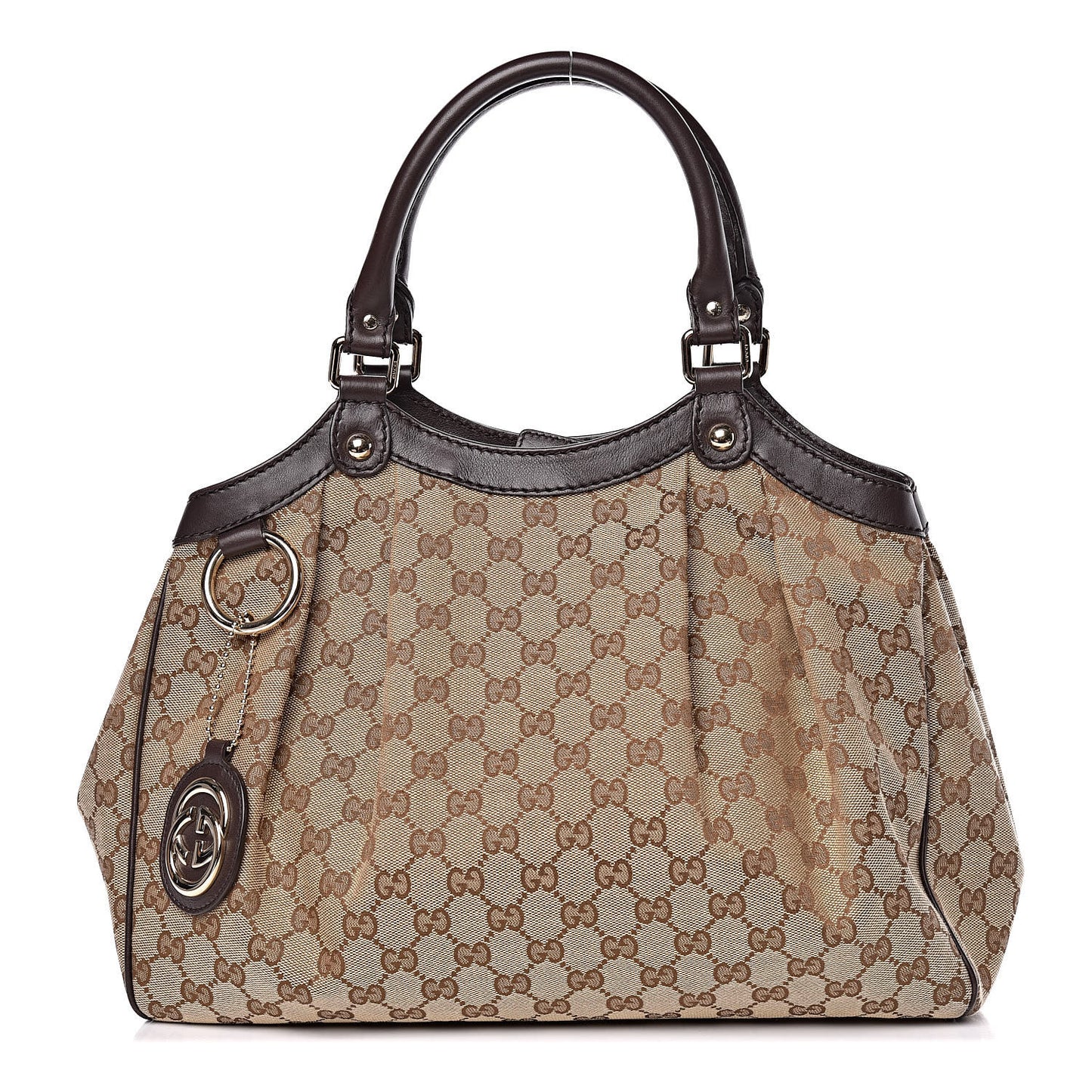 Monogram Medium Sukey Tote Dark Brown