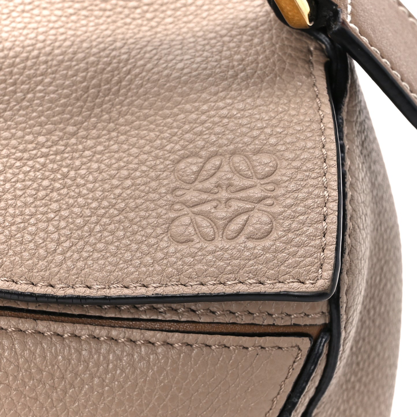 Grained Calfskin Small Puzzle Bag Sand Mink