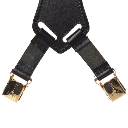 Chanel Logo Suspenders Black White 6 of 8