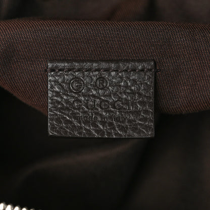 Gucci Monogram Dollar Calfskin Waist Pouch Beige Ebony Testa di Moro Marrone Scuro 6 of 9