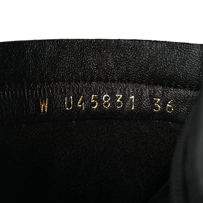 Chanel Stretch Lambskin Cap Toe CC Uniform Short Boots 36 Black 10 of 11