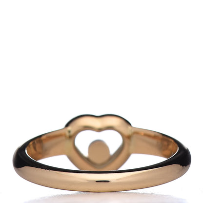 Chopard 18K Yellow Gold Diamond Happy Heart Ring 52 6 4 of 7