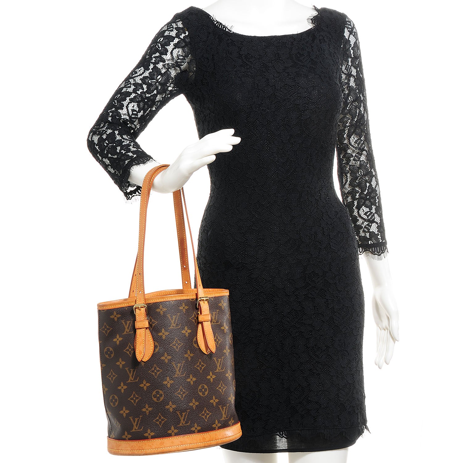Louis Vuitton Monogram Petit Bucket 23 2 of 10