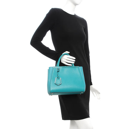 Fendi Vitello Elite Flamingo Petite 2Jours Tote Lago 3 of 7