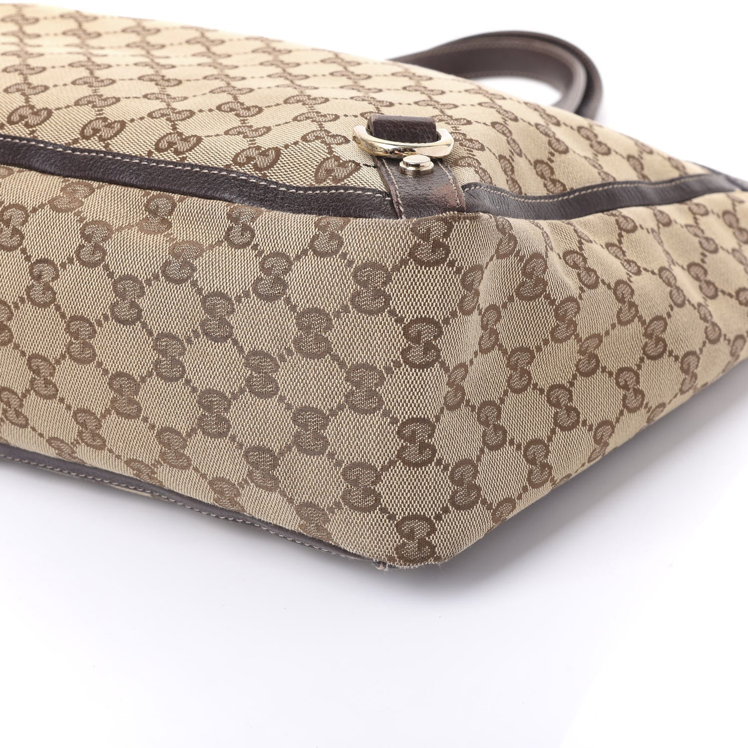 Gucci Monogram Large Abbey Tote Dark Brown 6 of 9