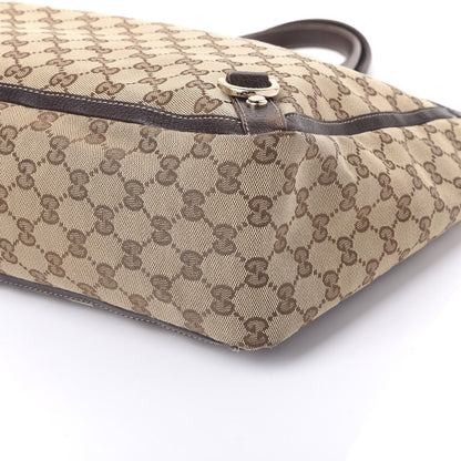 Gucci Monogram Large Abbey Tote Dark Brown 6 of 9