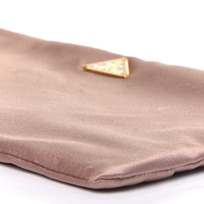 Prada Satin Zipped Clutch Nudo 11 of 16