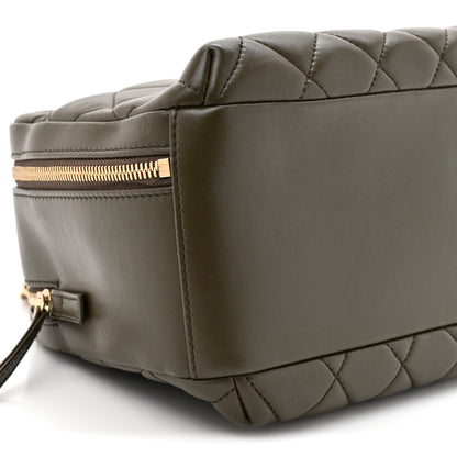 Chanel Lambskin Quilted Medium Trendy CC Bowling Bag Dark Khaki 11 of 13