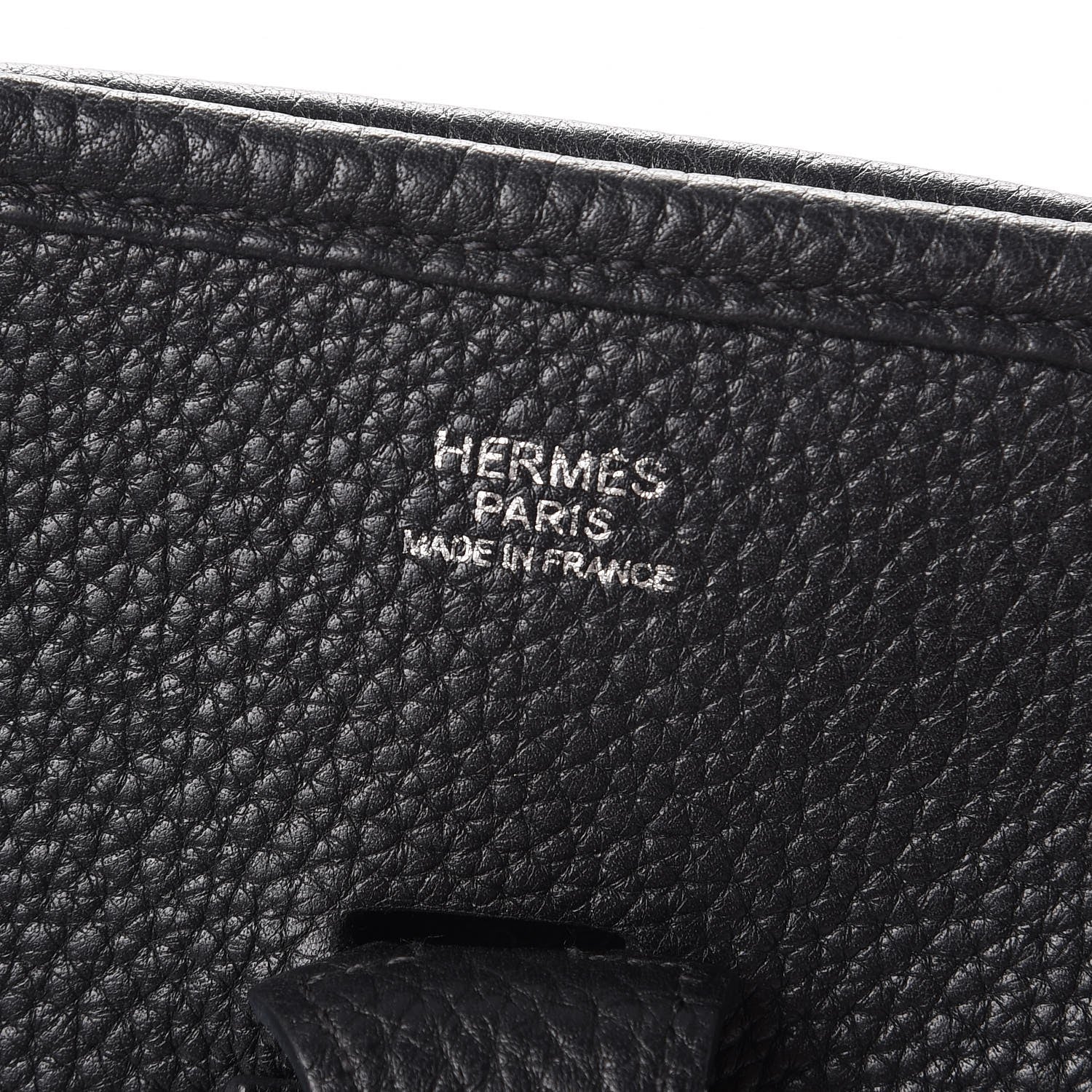 Hermes Taurillon Clemence Evelyne III PM Black 6 of 10