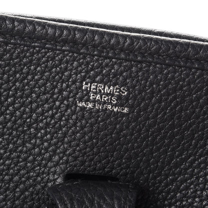Hermes Taurillon Clemence Evelyne III PM Black 6 of 10