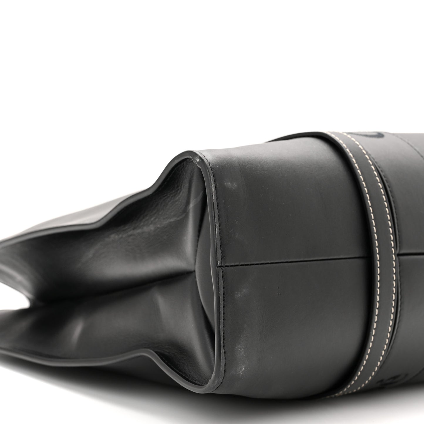 Calfskin Large Woody Tote Black