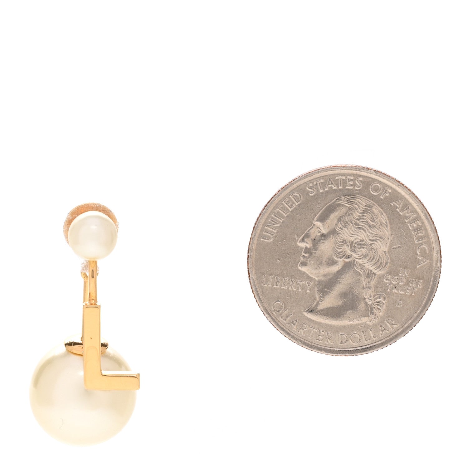 Christian Dior Pearl My ABCDior L Tribale Earring Gold 2 of 4