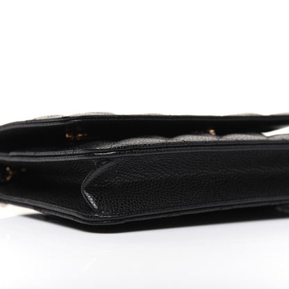 Chanel Caviar Quilted Wallet On Chain WOC Black 6 of 13