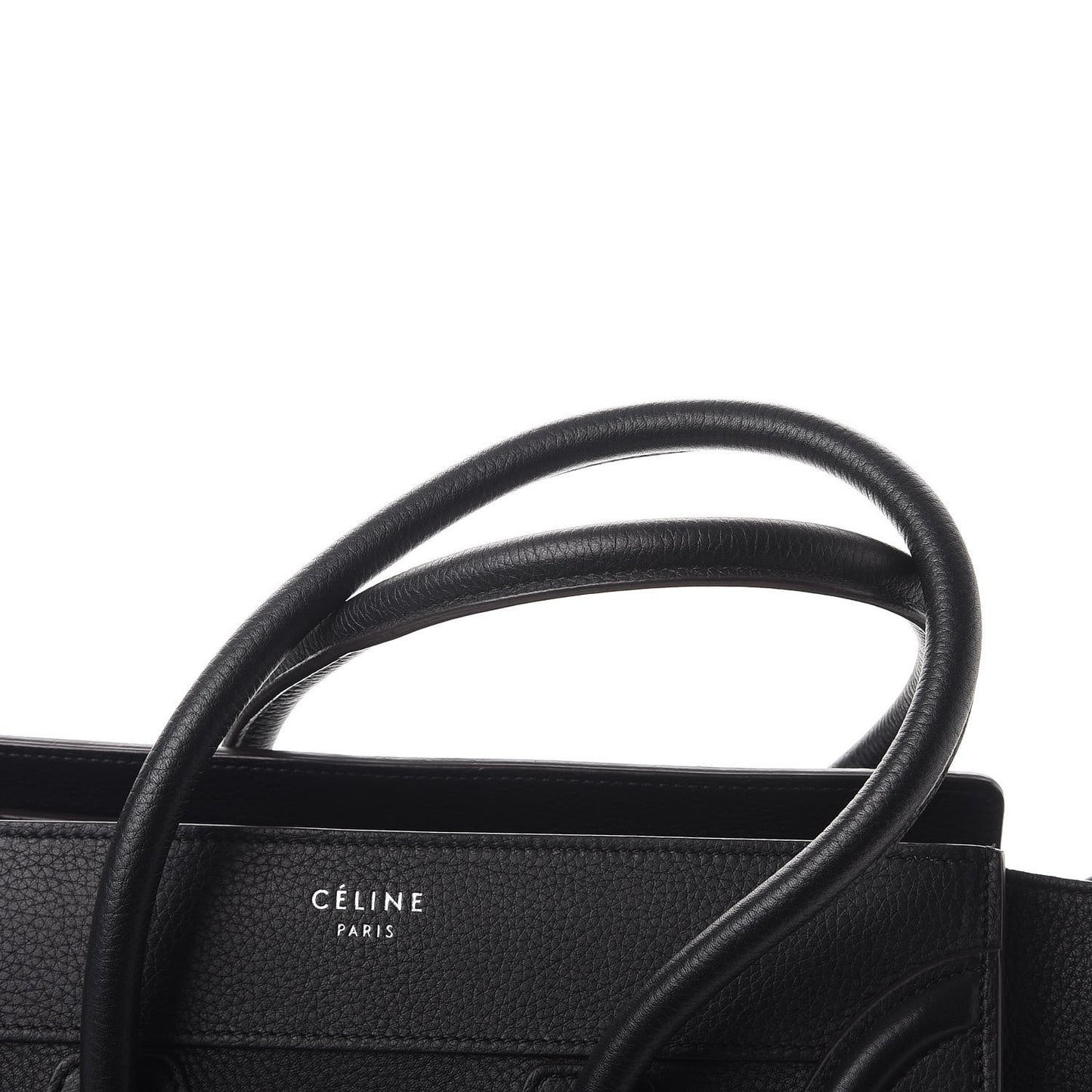 Drummed Calfskin Micro Luggage Black