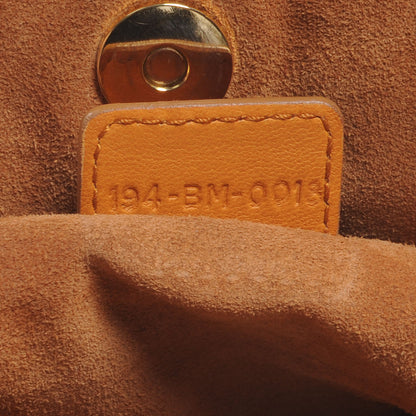 Christian Dior Lambskin Cannage Soft Lady Dior Tote Orange 8 of 8