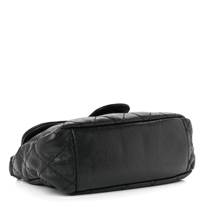 Chanel Glazed Calfskin Stitched On The Road Flap Black 4 of 11
