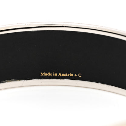 Hermes Enamel Printed Wide Galop Volant Bracelet 65 Creme 4 of 5