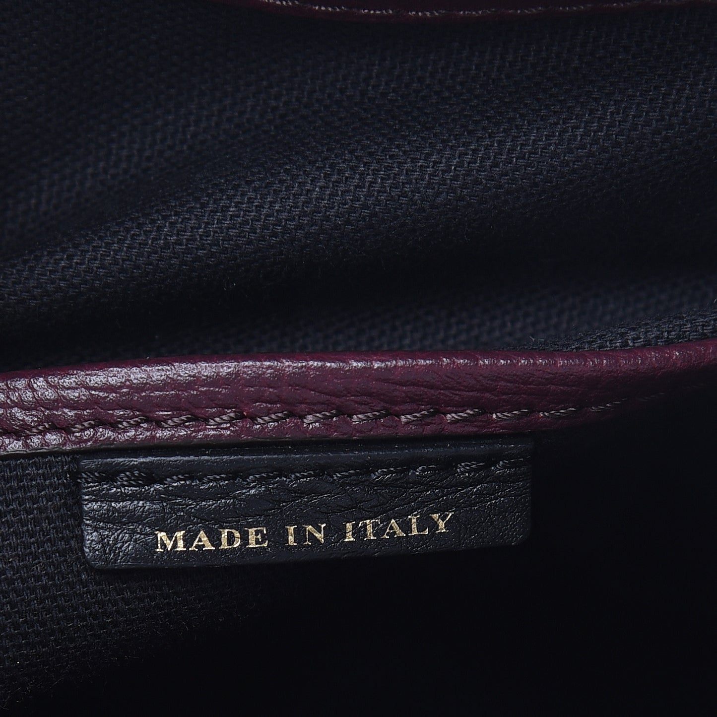 Grainy Calfskin House Check Medium Banner Tote Elderberry