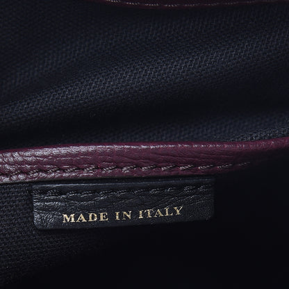 Burberry Grainy Calfskin House Check Medium Banner Tote Elderberry 9 of 13