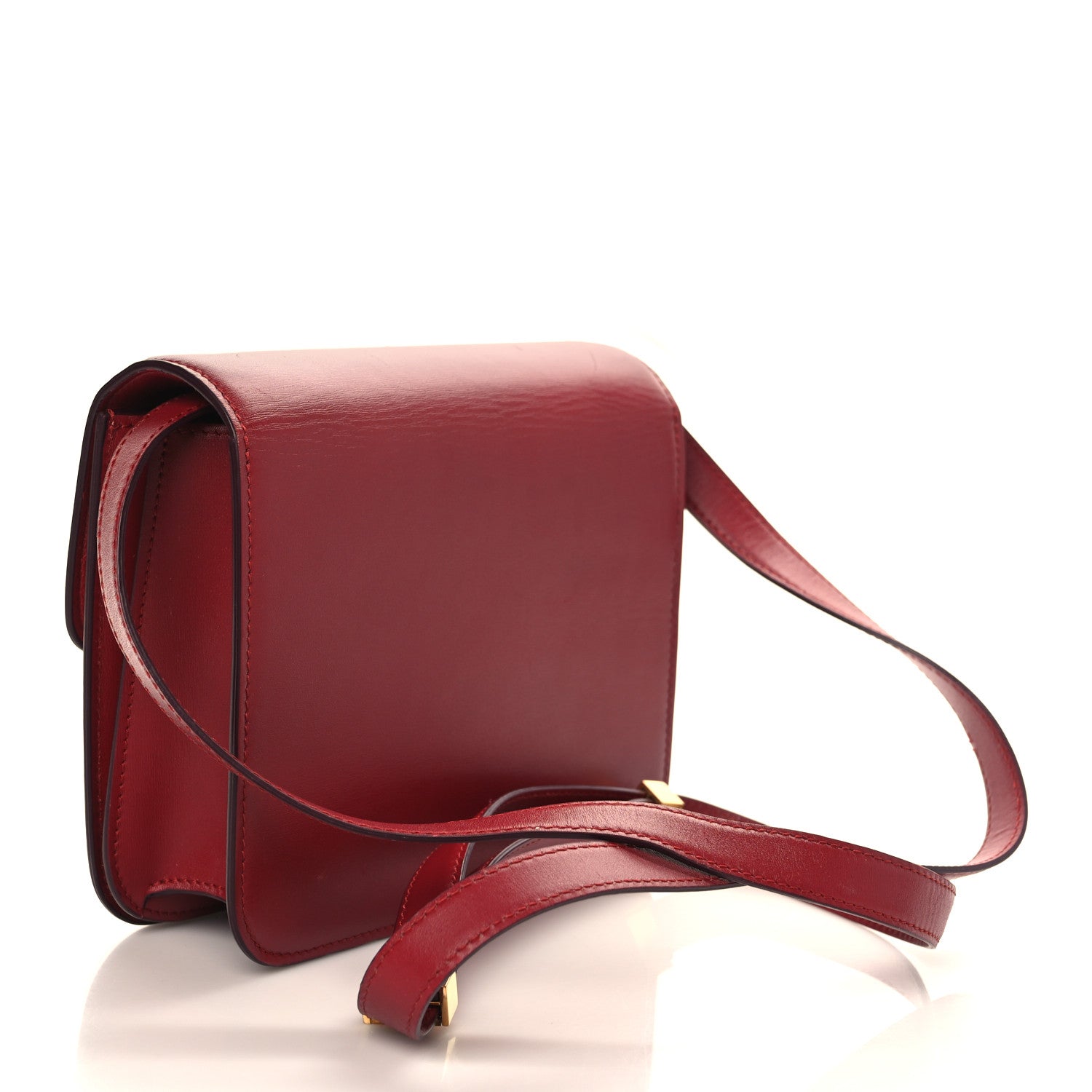 Celine Box Calfskin Teen Classic Box Flap Bag Red 2 of 11