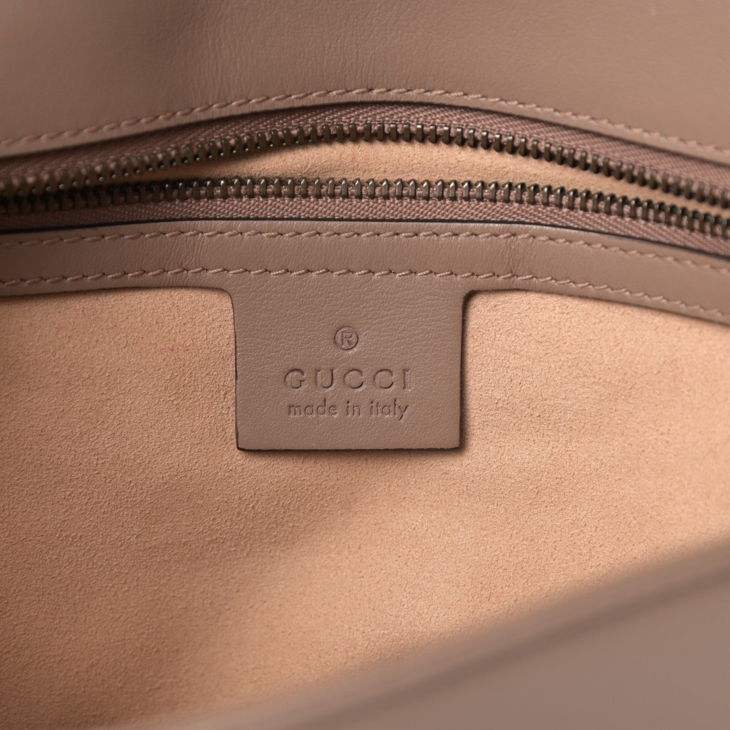 Gucci Calfskin Matelasse Small GG Marmont Shoulder Bag Porcelain Rose 6 of 13