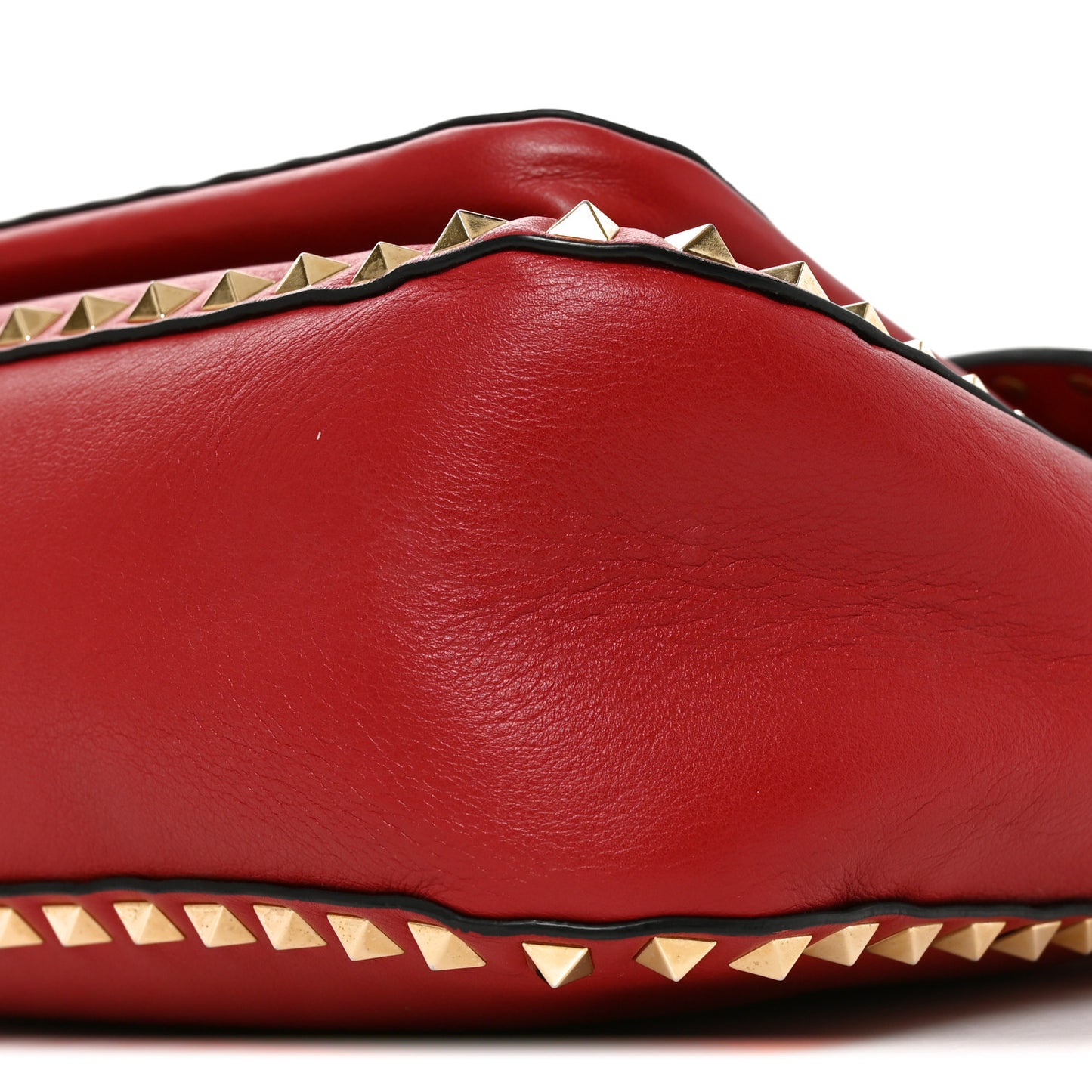 Nappa Rockstud Flip Lock Messenger Bag  Rosso Valentino