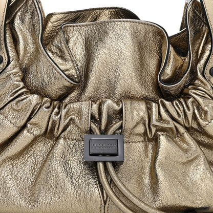 Burberry Metallic Calfskin Warrior Hobo Gold 11 of 13