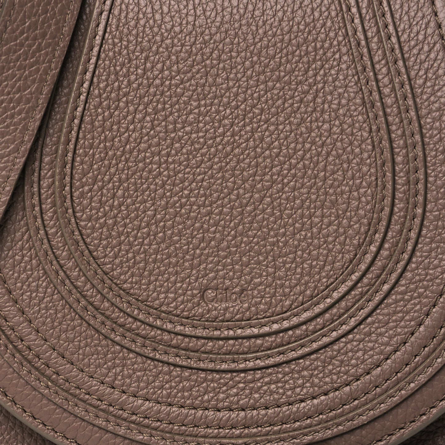 Calfskin Mini Marcie Round Crossbody Bag Desert Taupe