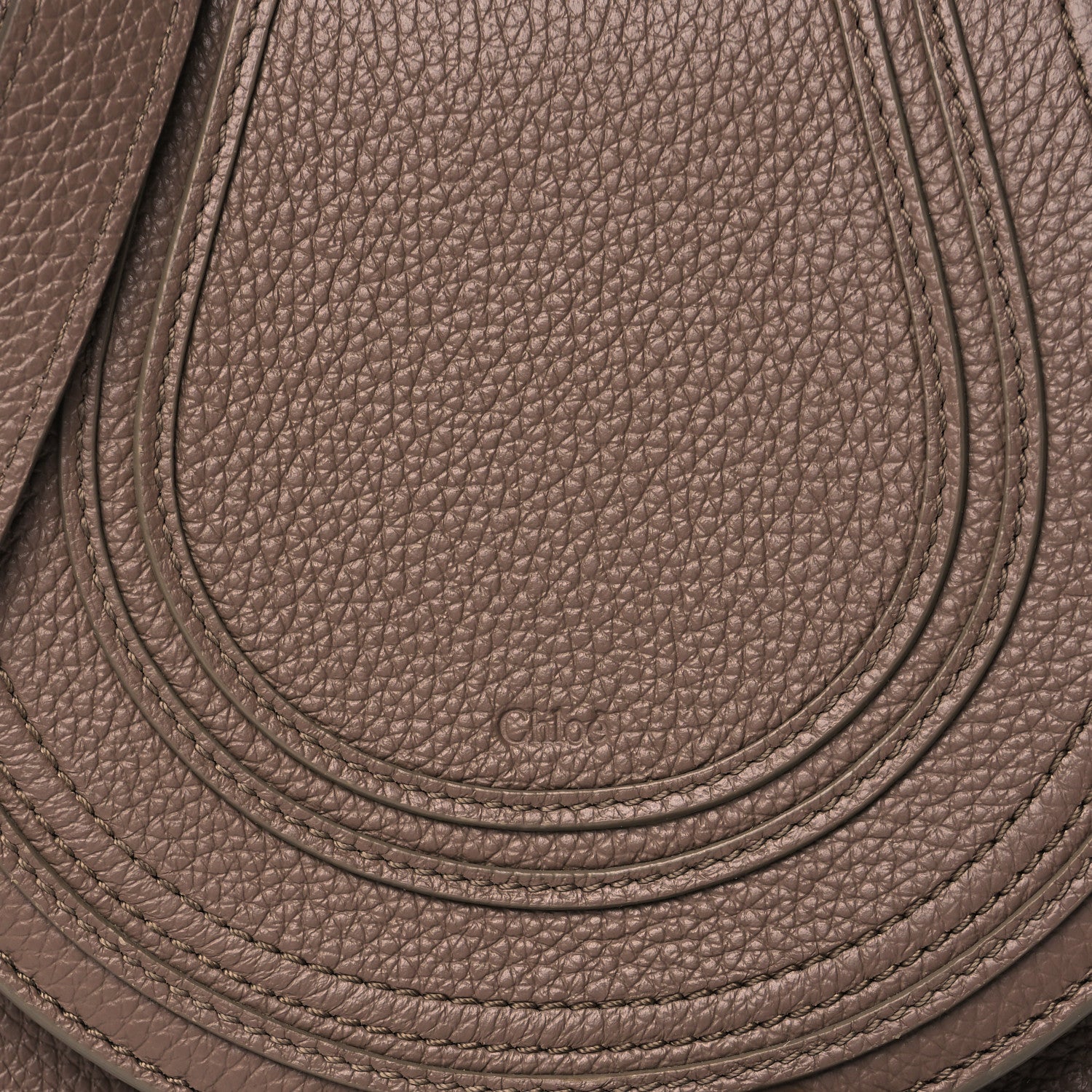 Chloe Calfskin Mini Marcie Round Crossbody Bag Desert Taupe 9 of 11