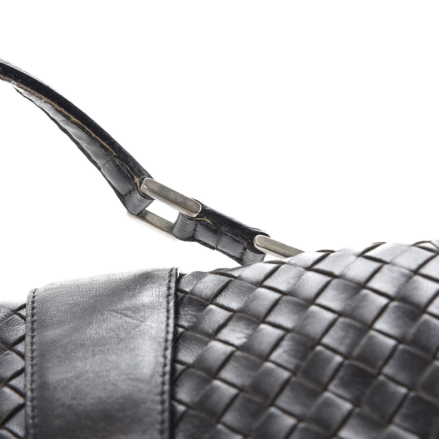 Bottega Veneta BOTTEGA VENETA Nappa Intrecciato Flap Bag Black 5 of 12