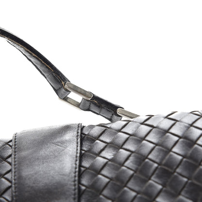 Bottega Veneta BOTTEGA VENETA Nappa Intrecciato Flap Bag Black 5 of 12