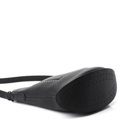Delvaux Taurillon Pin Daily Studded Bucket Black 4 of 9