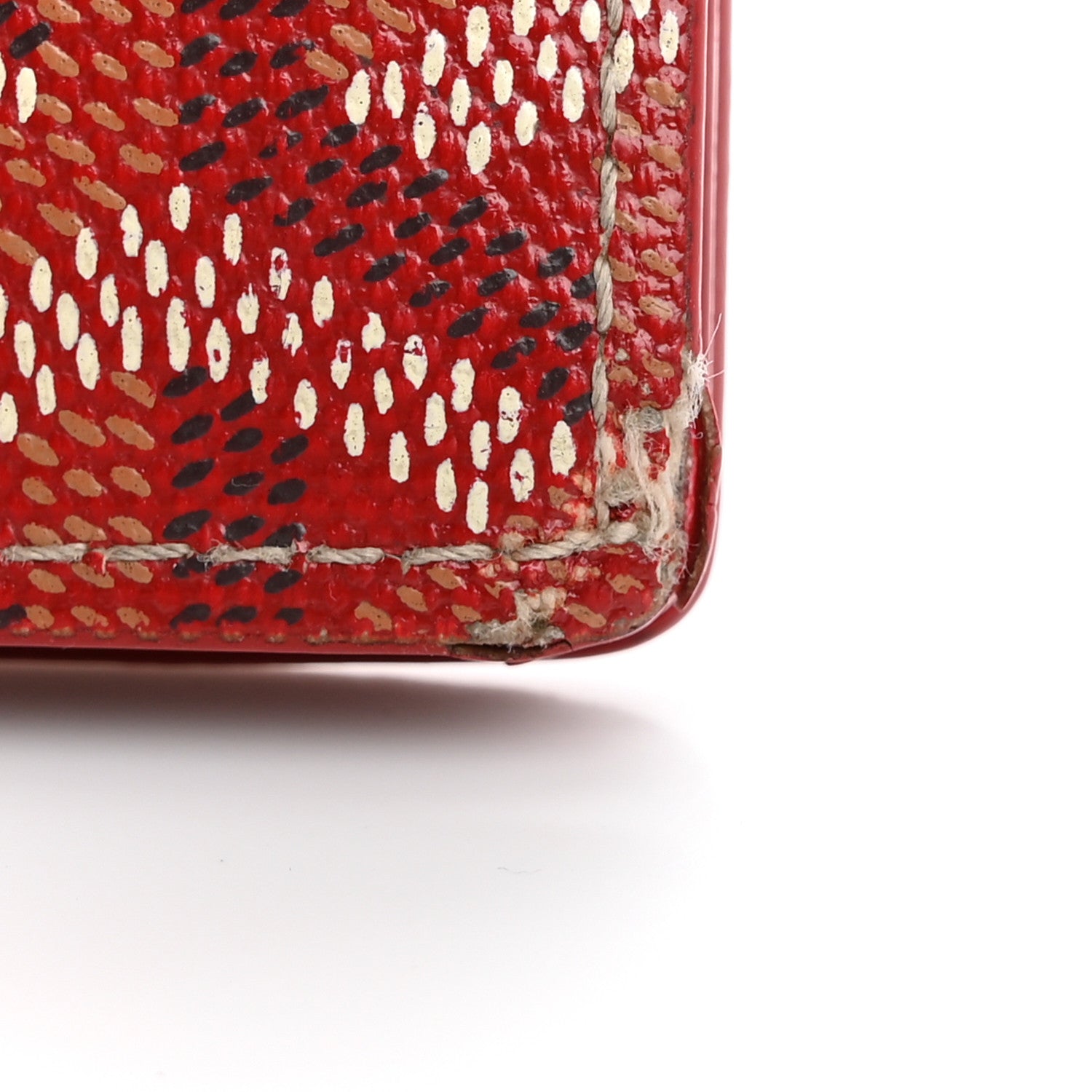 Goyard Goyardine Business Card Holder Red 11 of 13