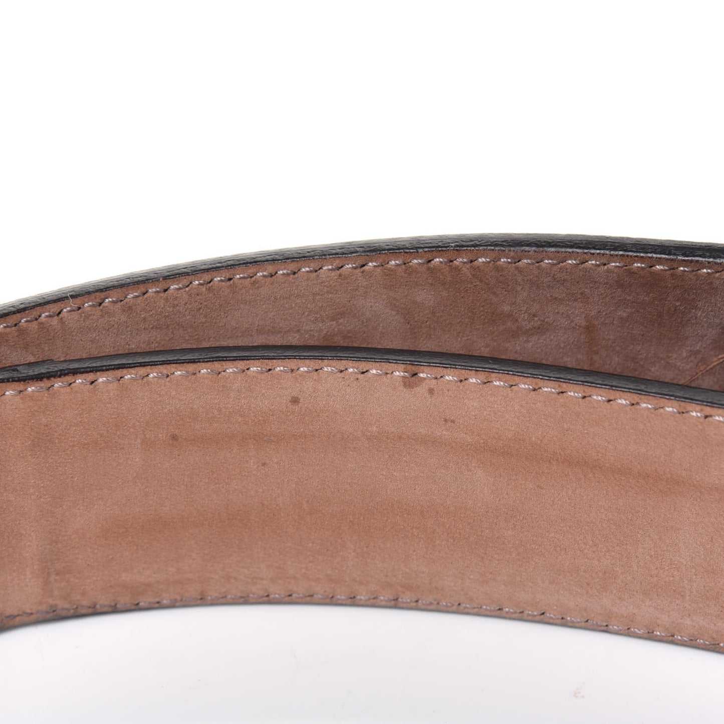 Calfskin Web Interlocking G Belt 105 42 Dark Brown